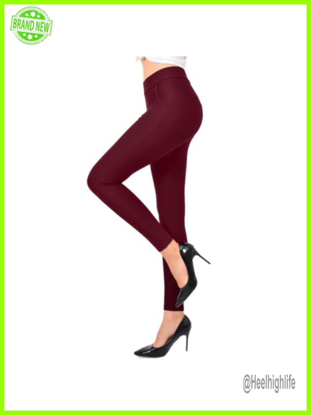 Ginasy Pull-On Skinny Dress Pants High Rise Tummy Control Women's Business